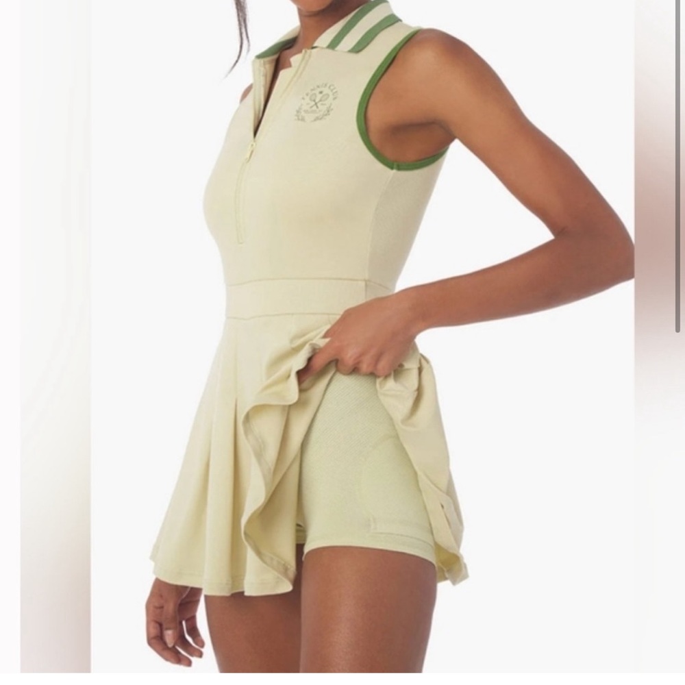 Weworewhat green and yellow tennis dress size small, brand new with tags!